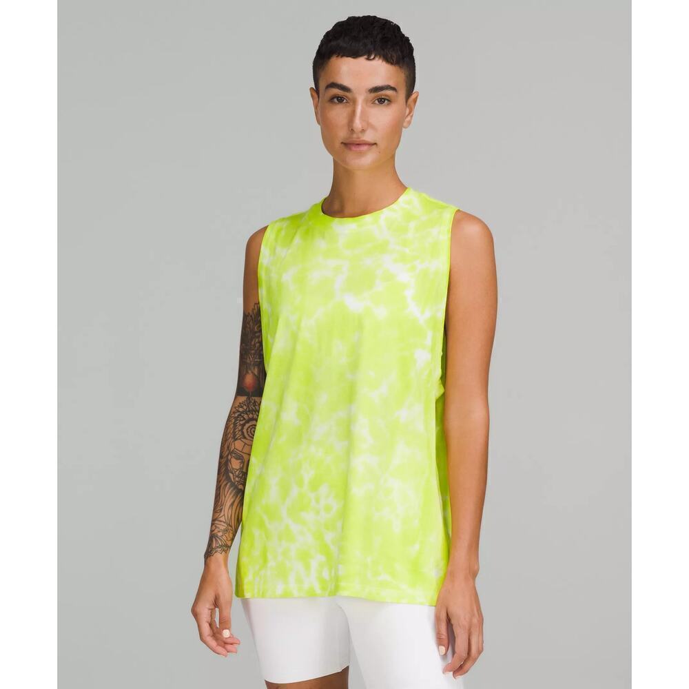 Lululemon Women's All Yours Tank Top Marmoleado Tie Dye Highlight *Please read*
